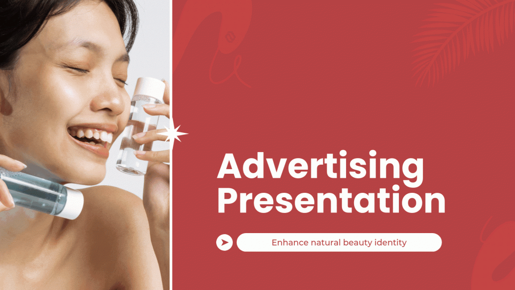 Skincare product advertisement