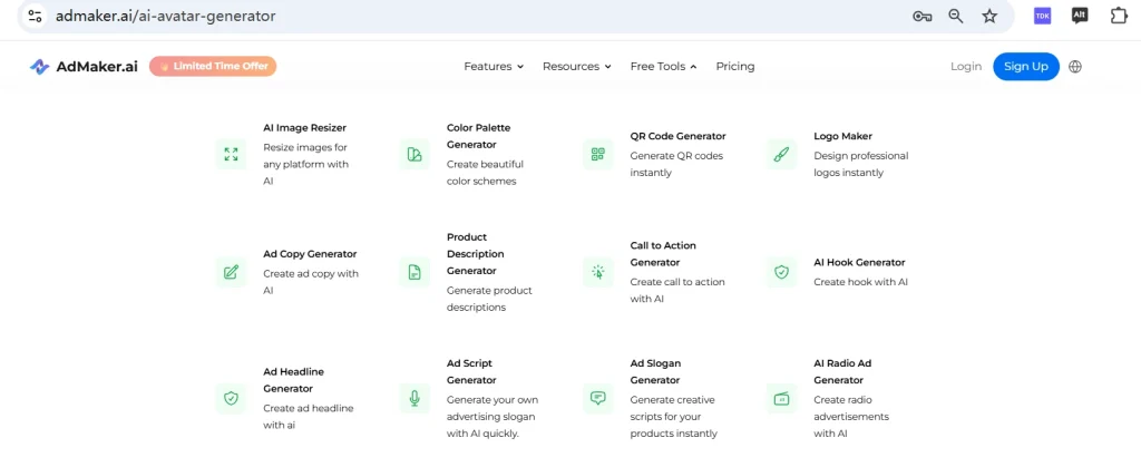 Admaker.ai free tools