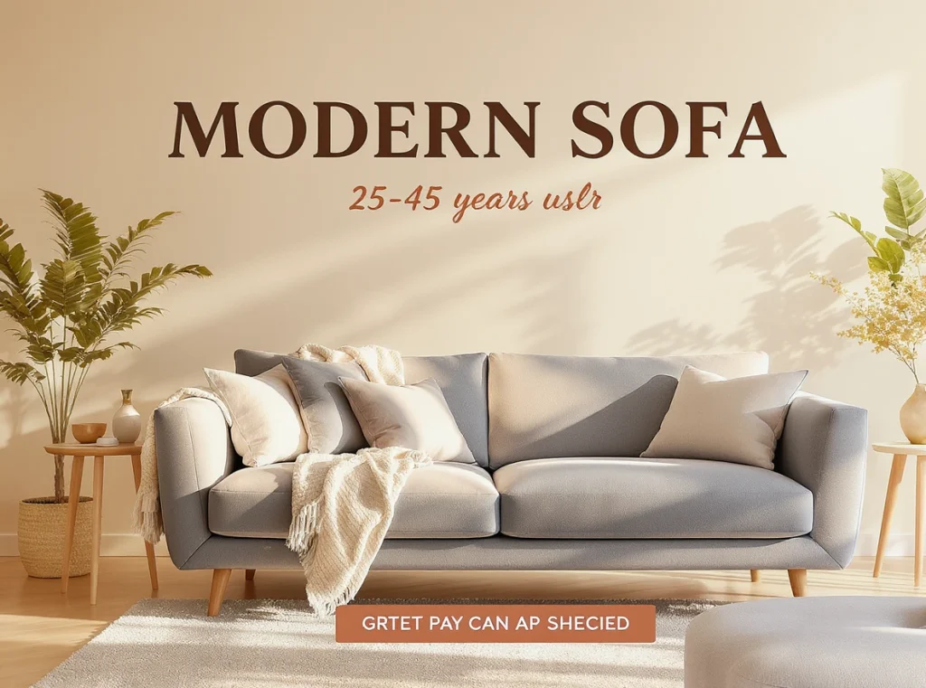 Modern Sofa Advertisement