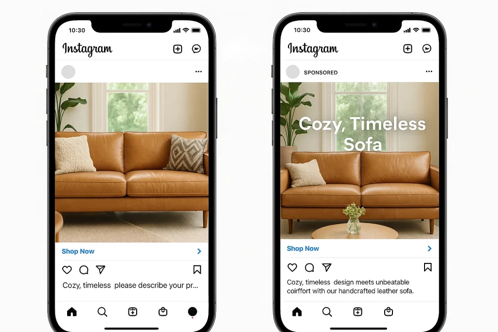 Copywriting comparison test