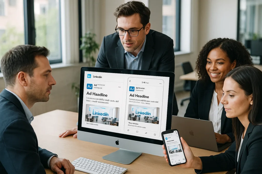 Discuss LinkedIn advertising guidelines