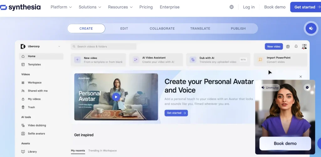 Enterprise-Grade AI Presenter Tool