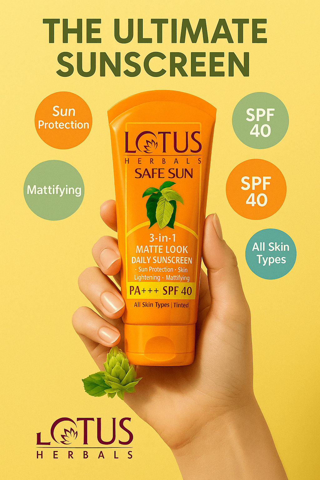 Skincare product image ad example