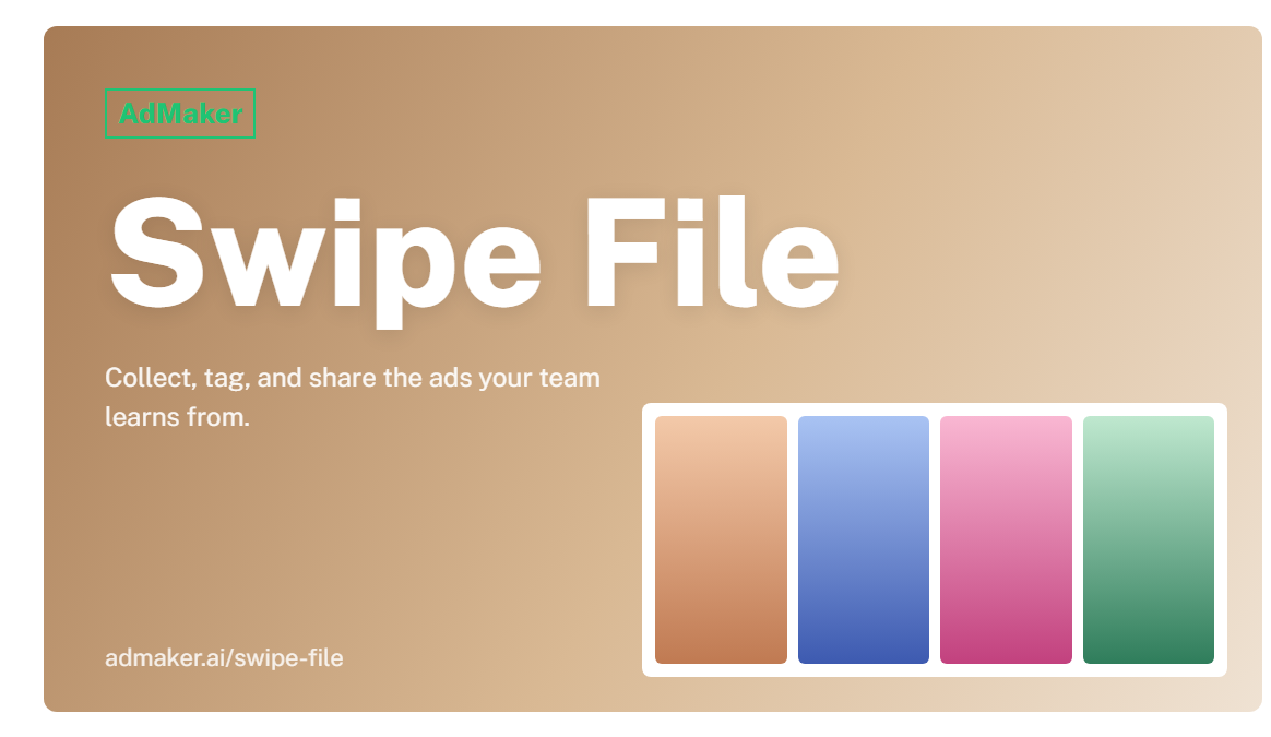 AdMaker swipe file cover