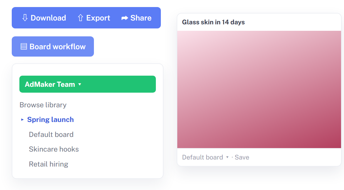 Save, Download, and Share in One Flow